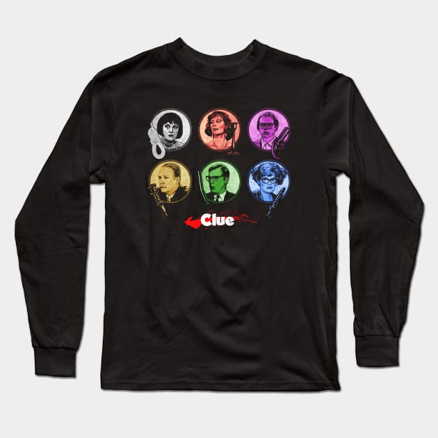 Clue Vintage 80's Long Sleeve T-Shirt by OliverIsis33